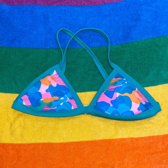 Serena Kaleidoscope Triangle Bikini Top - Picture 3 of 10